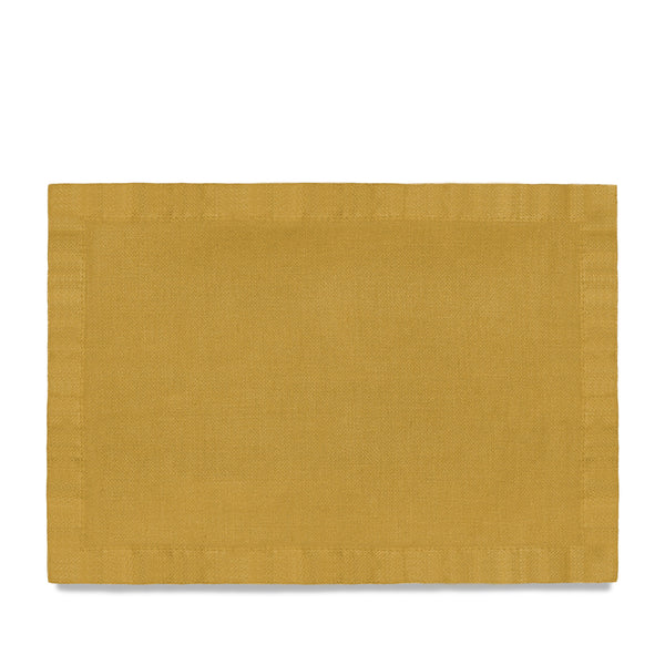 l'objet Linen Sateen Placemats - Mustard (Set of 4)