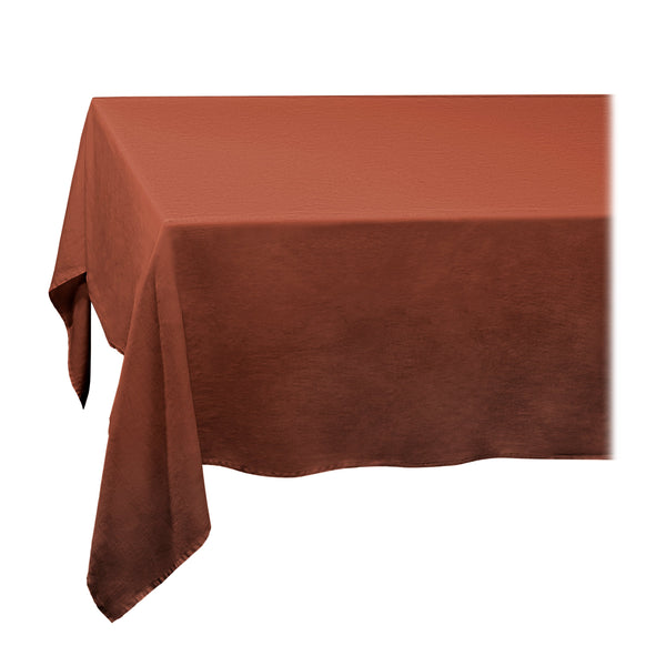 l'objet Linen Sateen Tablecloth - Brick