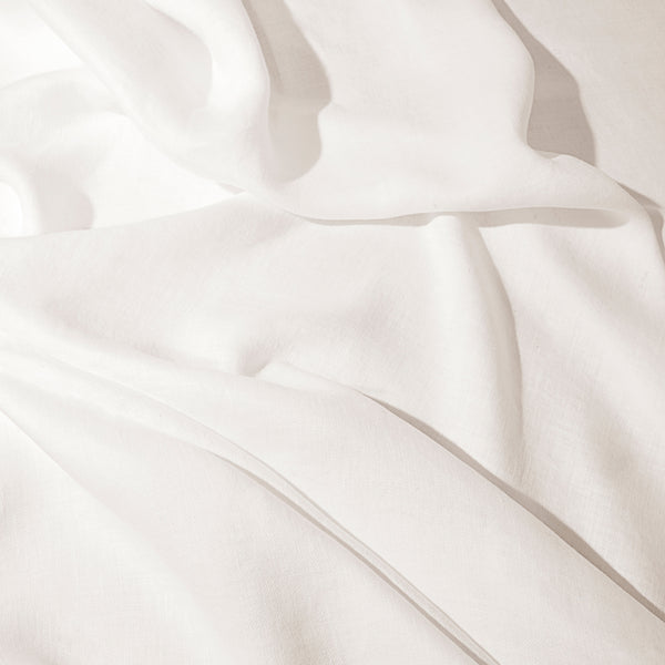 L'objet Linen Sateen Tablecloth - Ecru