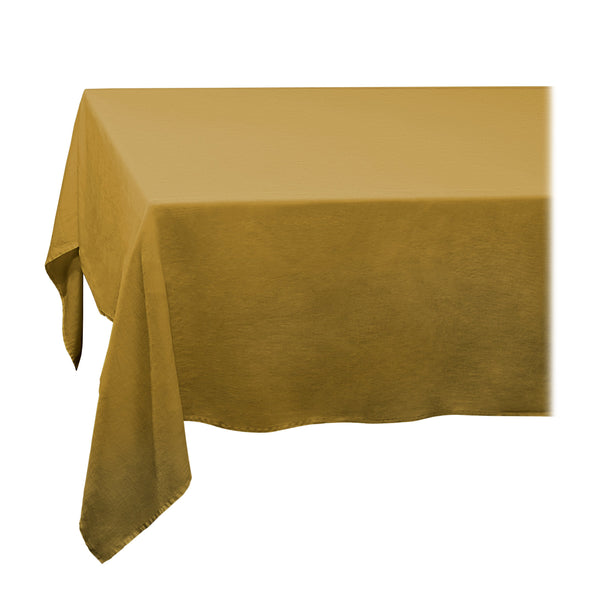 l'objet Linen Sateen Tablecloth - Mustard