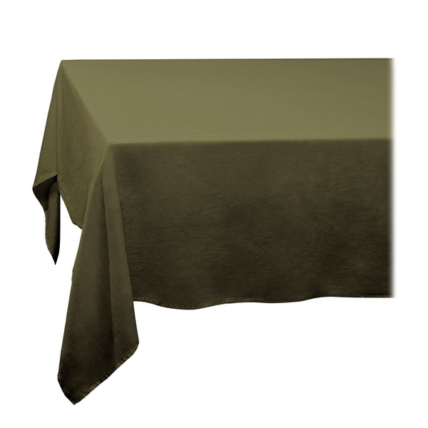 l'objet Linen Sateen Tablecloth - Olive