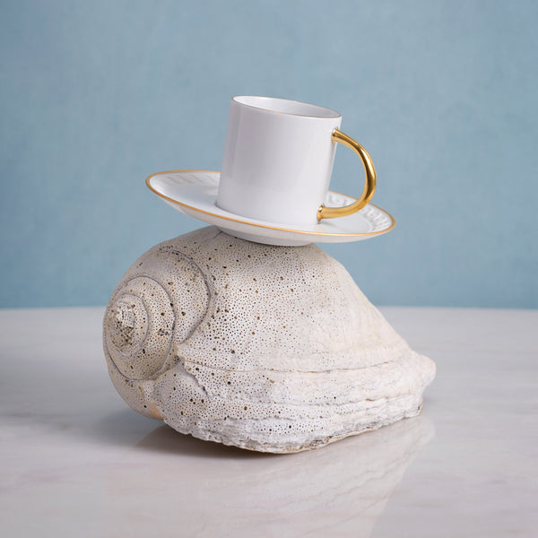 L'objet Neptune Espresso Cup + Saucer (Set Of 2)