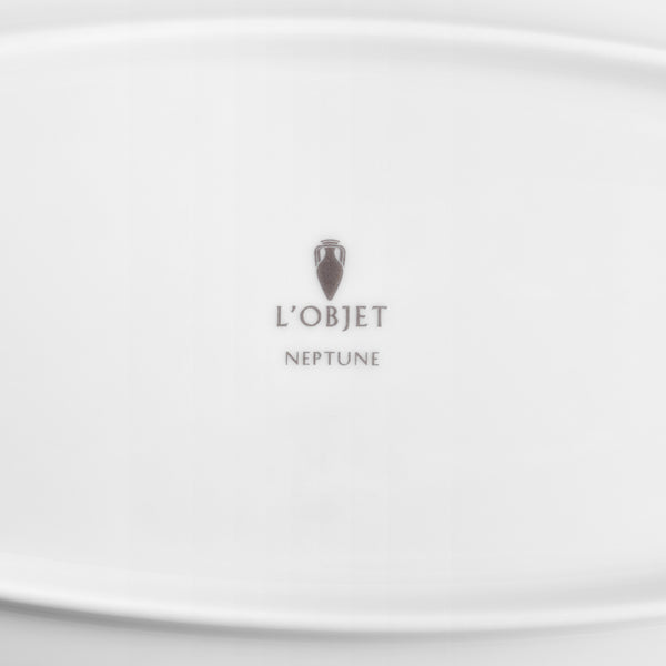 L'objet Neptune Oval Platter - Small- White