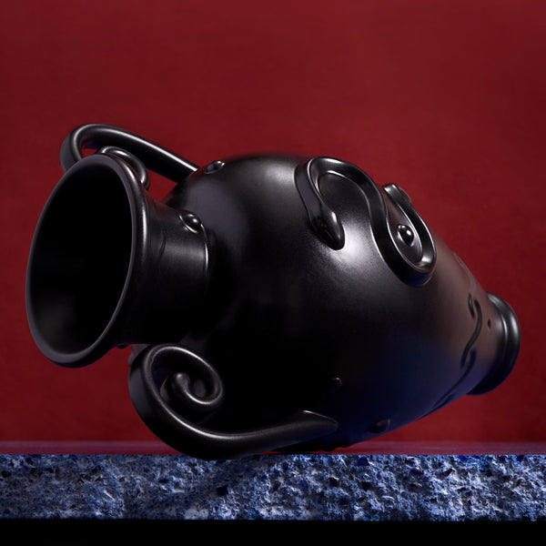 L'objet Pantheon Orpheus Amphora Vase - Black