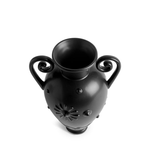 L'objet Pantheon Orpheus Amphora Vase - Black