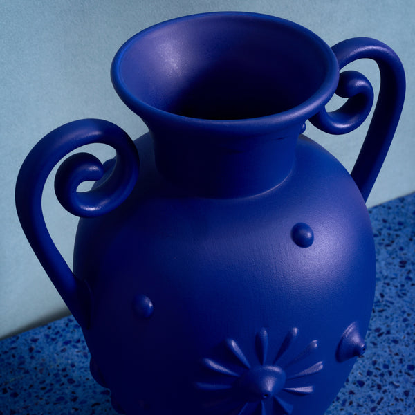 L'objet Pantheon Orpheus Amphora Vase - Blue