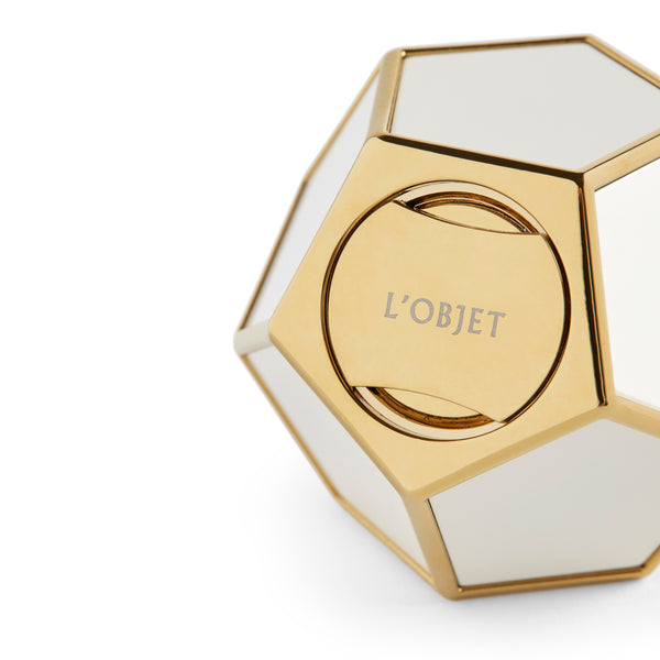 L'objet Pentagon Spice Jewels (Set Of 2) - White + Gold