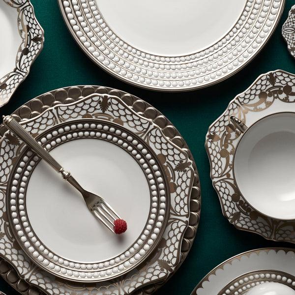 L'objet Perlée Dinnerware Set - Platinum