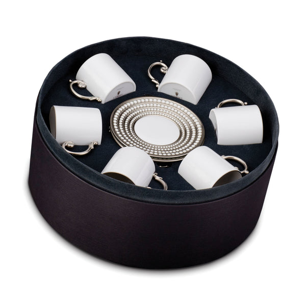 l'objet Perlée Espresso Cup + Saucer (Set of 6)