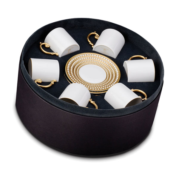 l'objet Perlée Espresso Cup + Saucer (Set of 6)