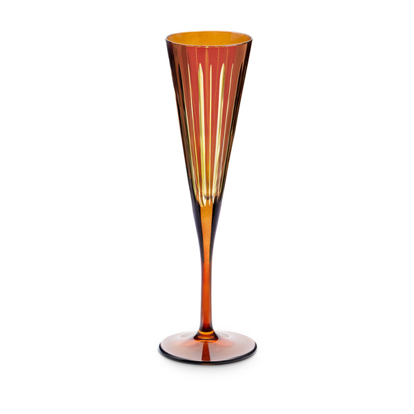 L'objet Prism Champagne Flutes - Amber (Set Of 4)