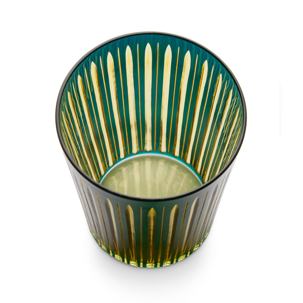 L'objet Prism Highball Glasses - Green (Set Of 4)