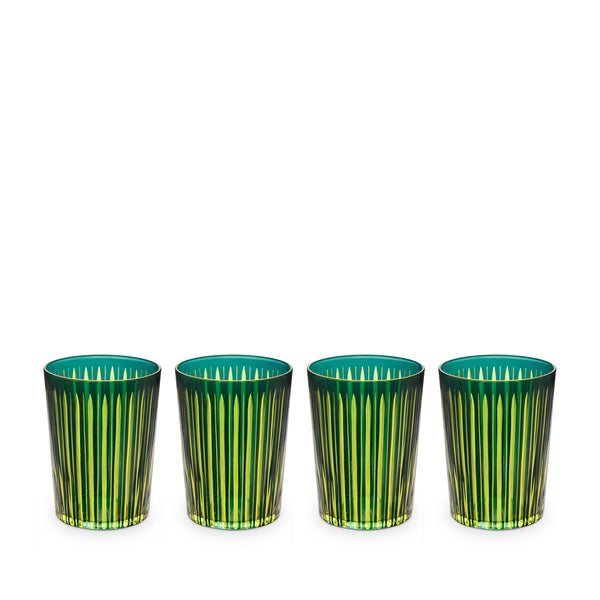l'objet Prism Highball Glasses - Green (Set of 4)