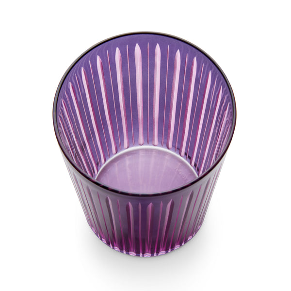 L'objet Prism Highball Glasses- Purple (Set Of 4)