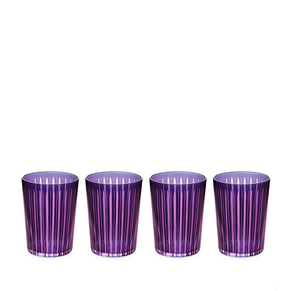 l'objet Prism Highball Glasses- Purple (Set of 4)
