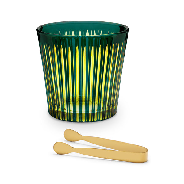 L'objet Prism Ice Bucket + Tongs - Green