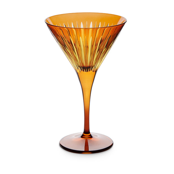 L'objet Prism Martini Glasses - Amber (Set Of 4)