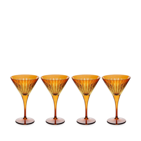 l'objet Prism Martini Glasses - Amber (Set of 4)