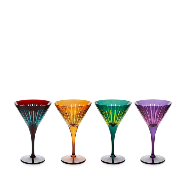 l'objet Prism Martini Glasses - Assorted (Set of 4)