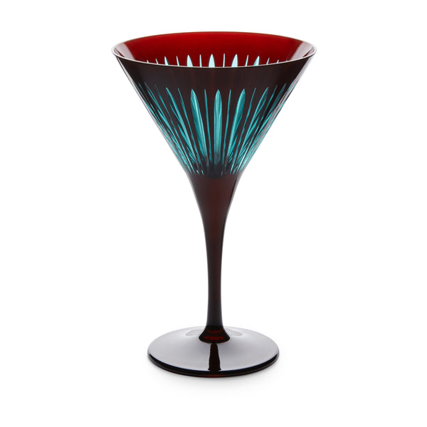L'objet Prism Martini Glasses - Bordeaux (Set Of 4)