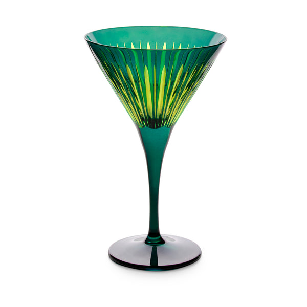 L'objet Prism Martini Glasses - Green (Set Of 4)
