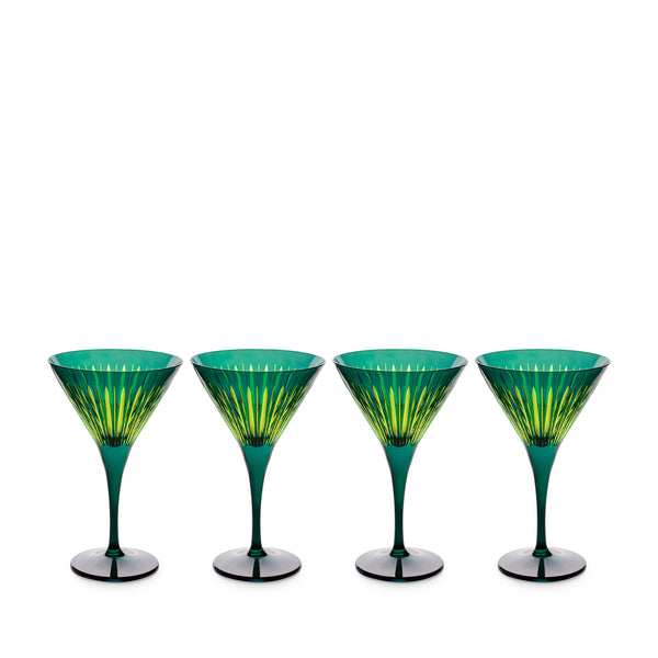 l'objet Prism Martini Glasses - Green (Set of 4)