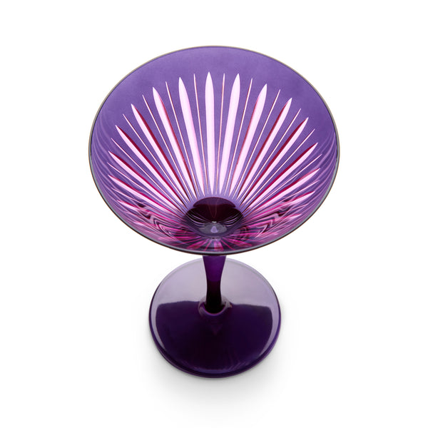 L'objet Prism Martini Glasses - Purple (Set Of 4)