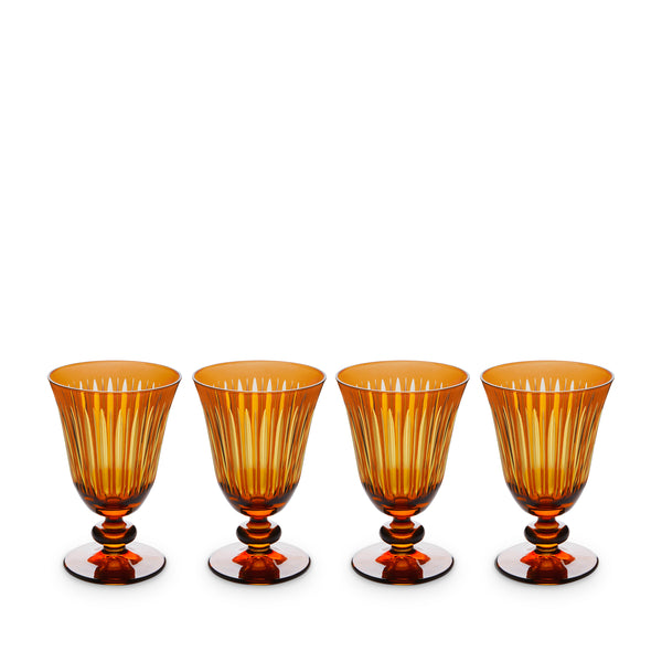 l'objet Prism Wine Glasses - Amber (Set of 4)