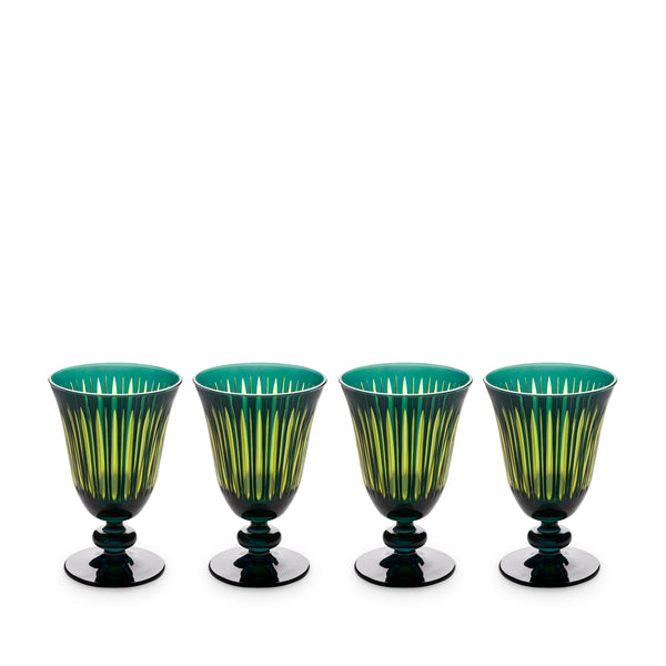 l'objet Prism Wine Glasses-Green (Set of 4)