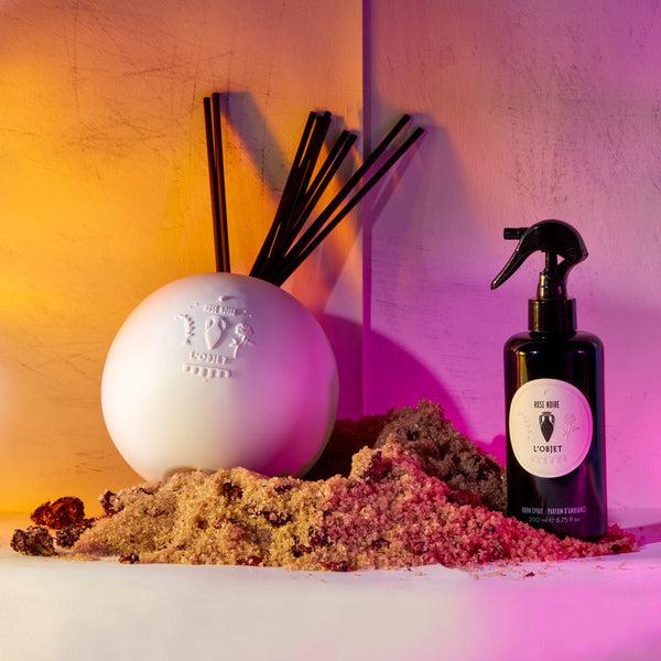 L'objet Rose Noire Porcelain Diffuser Set
