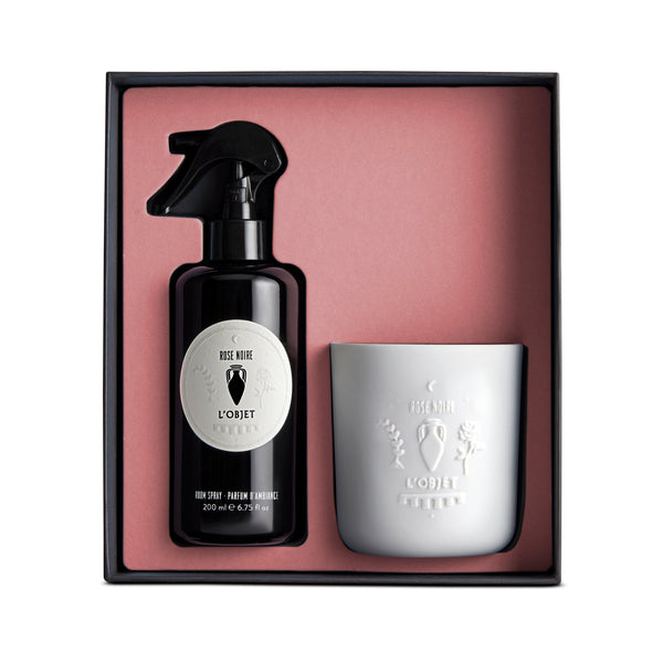 L'objet Rose Noire Room Spray + Candle Gift Set