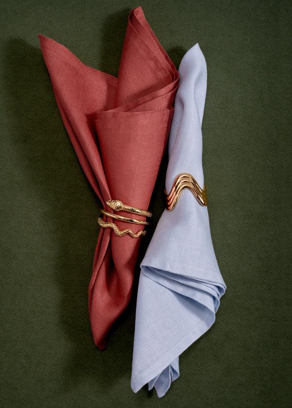 L'objet Snake Napkin Rings (Set Of 4) - Gold