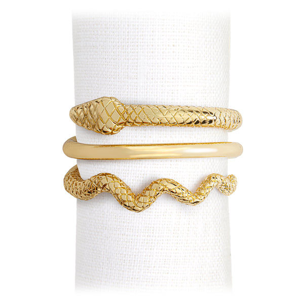 l'objet Snake Napkin Rings (Set of 4) - Gold
