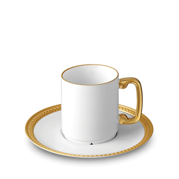 L'objet Soie Tressée Espresso Cup + Saucer (Set Of 6)