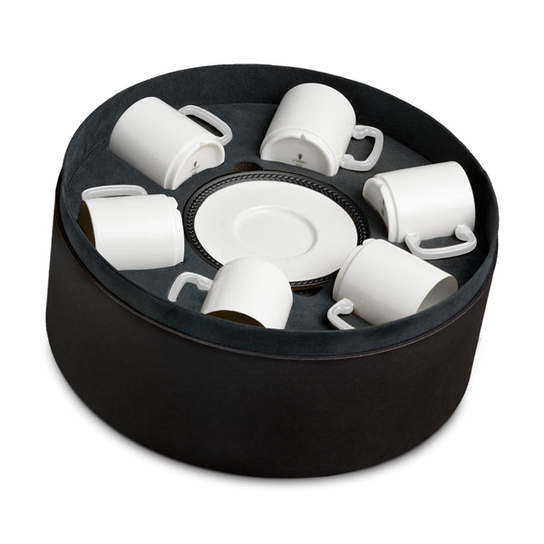 l'objet Soie Tressée Espresso Cup + Saucer (Set of 6)