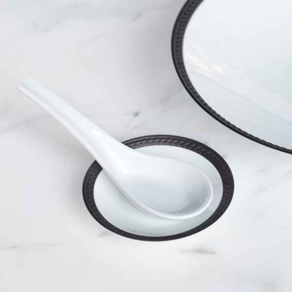 L'objet Soie Tressée Sauce Dish + Spoon Rest
