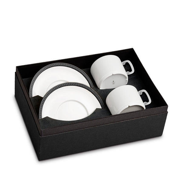 l'objet Soie Tressée Tea Cup + Saucer (Set of 2)