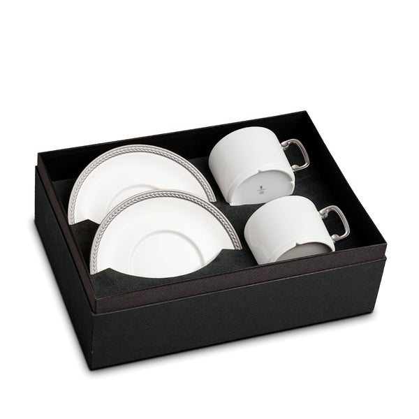 l'objet Soie Tressée Tea Cup + Saucer (Set of 2)