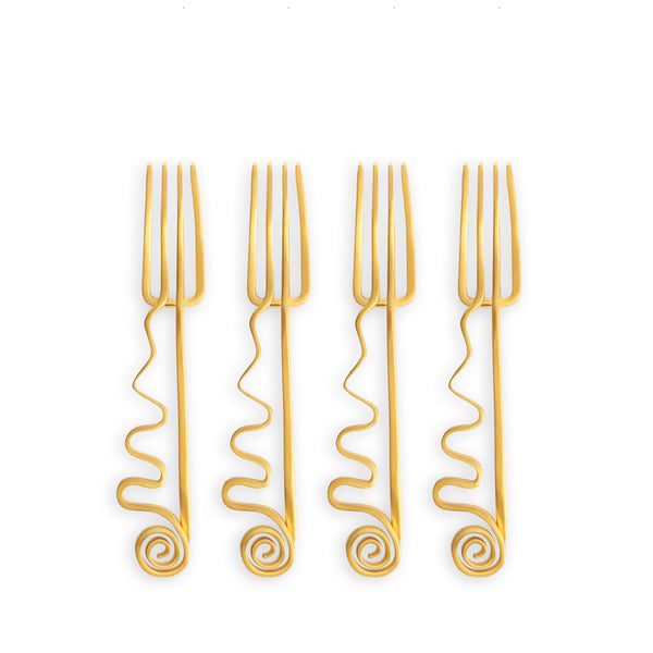 l'objet Spirale Cocktail Forks (Set of 4)