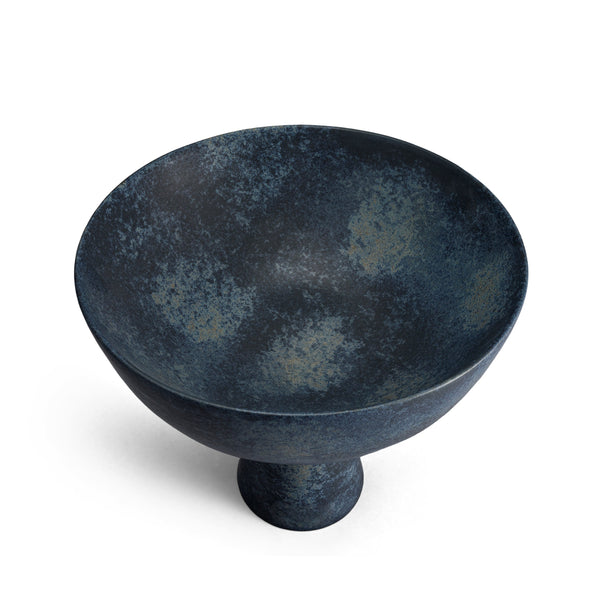 L'objet Terra Bowl On Stand - Medium - Aged Iron