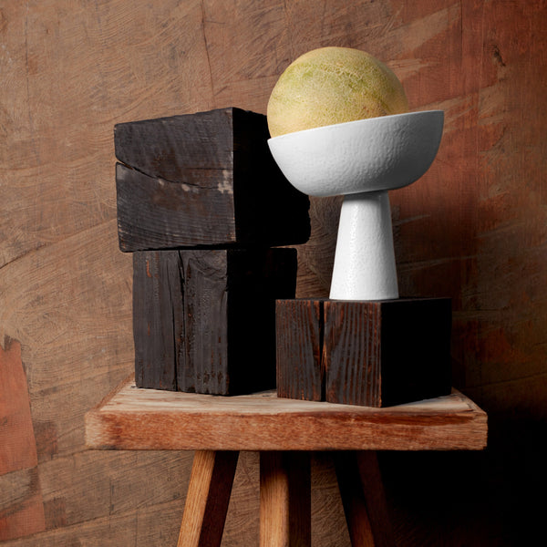 L'objet Terra Bowl On Stand - Medium - Stone