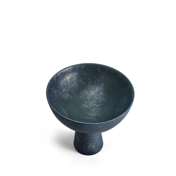 L'objet Terra Bowl On Stand - Small Aged Iron