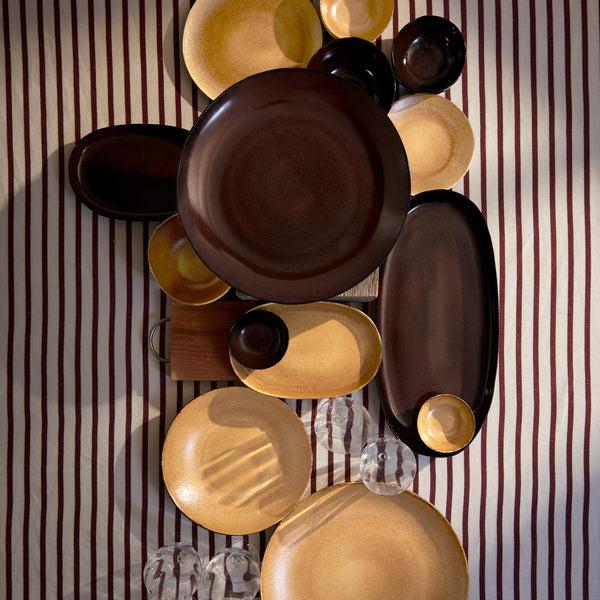 L'objet Terra Dinner Plate - Leather