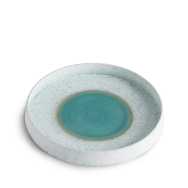 L'objet Terra Round Platter - Medium - Seafoam