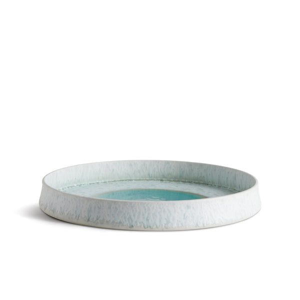 L'objet Terra Round Platter - Medium - Seafoam