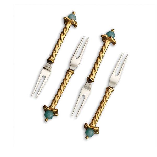 l'objet Venise Cocktail Two-Prong Picks (Set of 4)