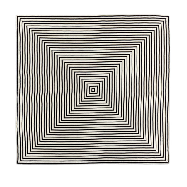 l'objet Linen Sateen Concorde Napkins - Black + Ecru (Set of 4)