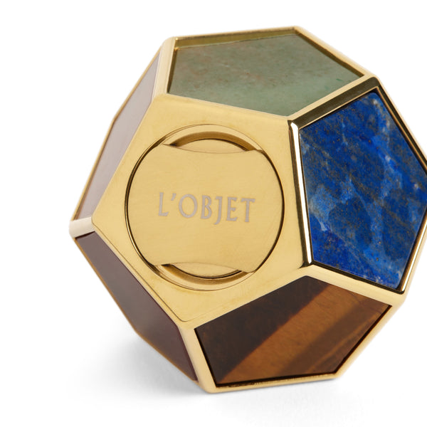 L'objet Pentagon Spice Jewels - Multistone + 24k Gold (Set Of 2)