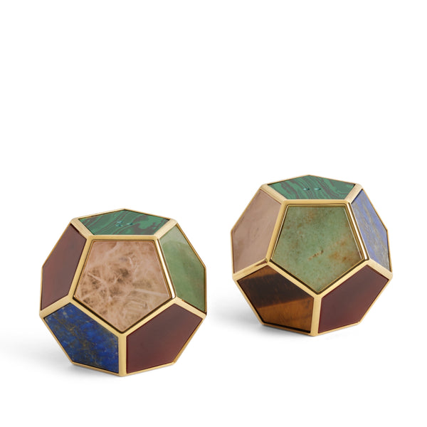 l'objet Pentagon Spice Jewels - Multistone + 24k Gold (Set of 2)