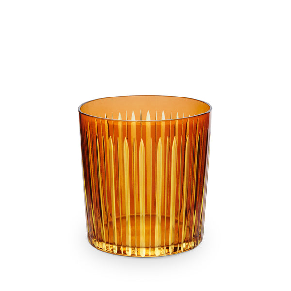 L'objet Prism Double Old Fashioned Glasses - Amber (Set Of 4)